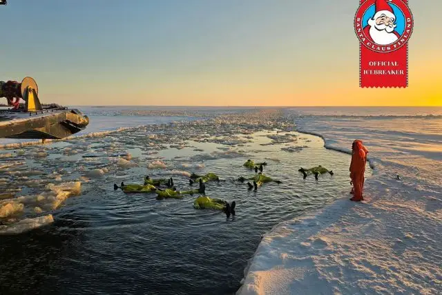 שייט בספינה שוברת קרח בלפלנד באיזור קמי (פינלנד) הנקראת סמפו credit to getyourguide.com