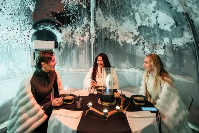 ארוחת ערב פרטית באיגלו אורורה בלפלנד credit to getyourguide.com